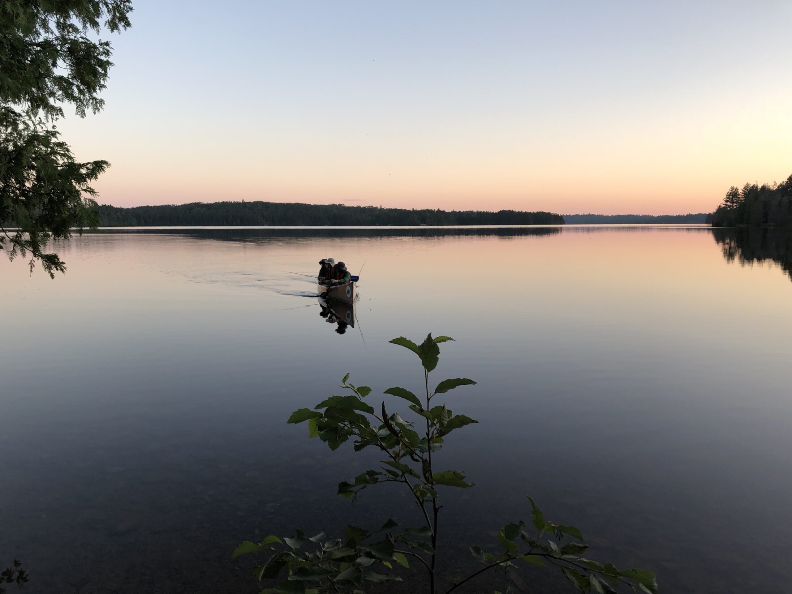 Twilight canoe to fetch water